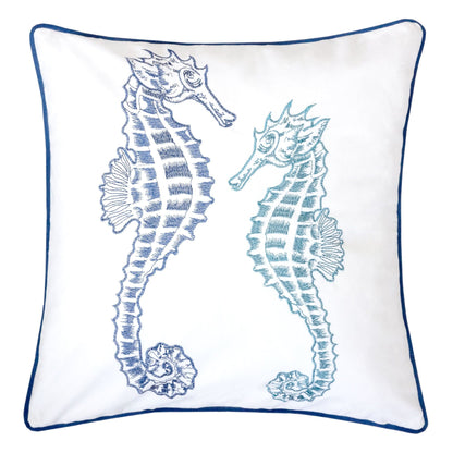 Seahorses Pillow Cover With Matching Back