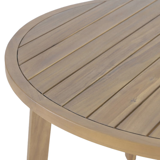 Arden - Round Patio Dining Table - Natural
