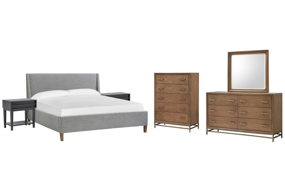 Lindon - Upholstered Island Bed Set