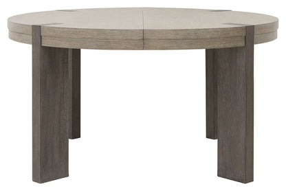 Anderson Park - Round Dining Table - Moose Trail / Frontier Brown