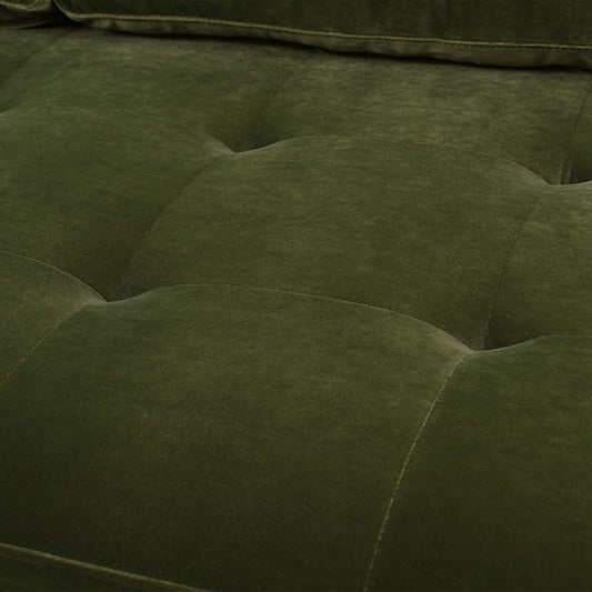 Nicholas - Mid-Century Modern Sofa - Olive Green