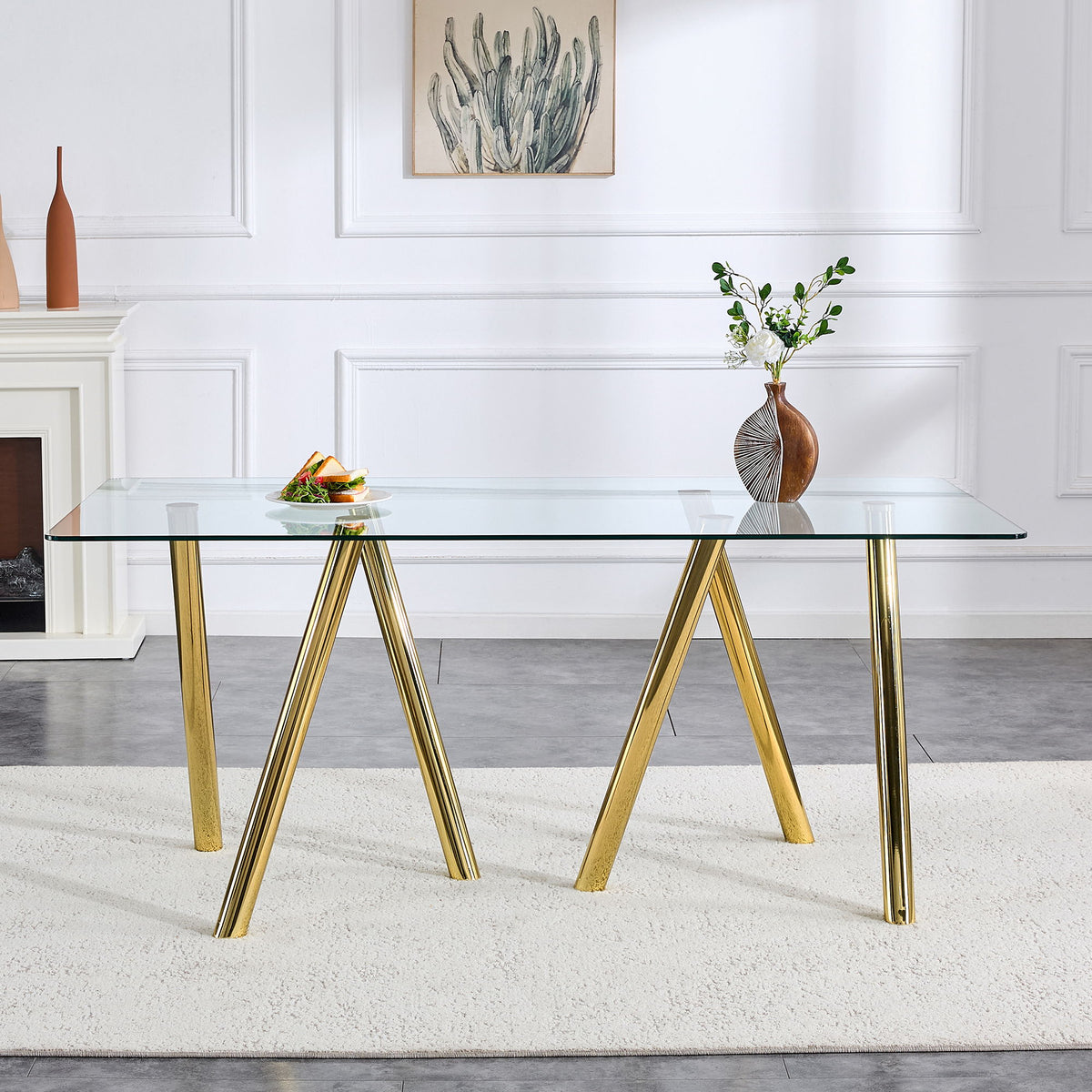 Dining Table With Transparent Surface