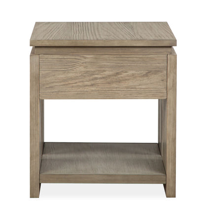 Conrad - Rectangular End Table - Stone Harbor Gray