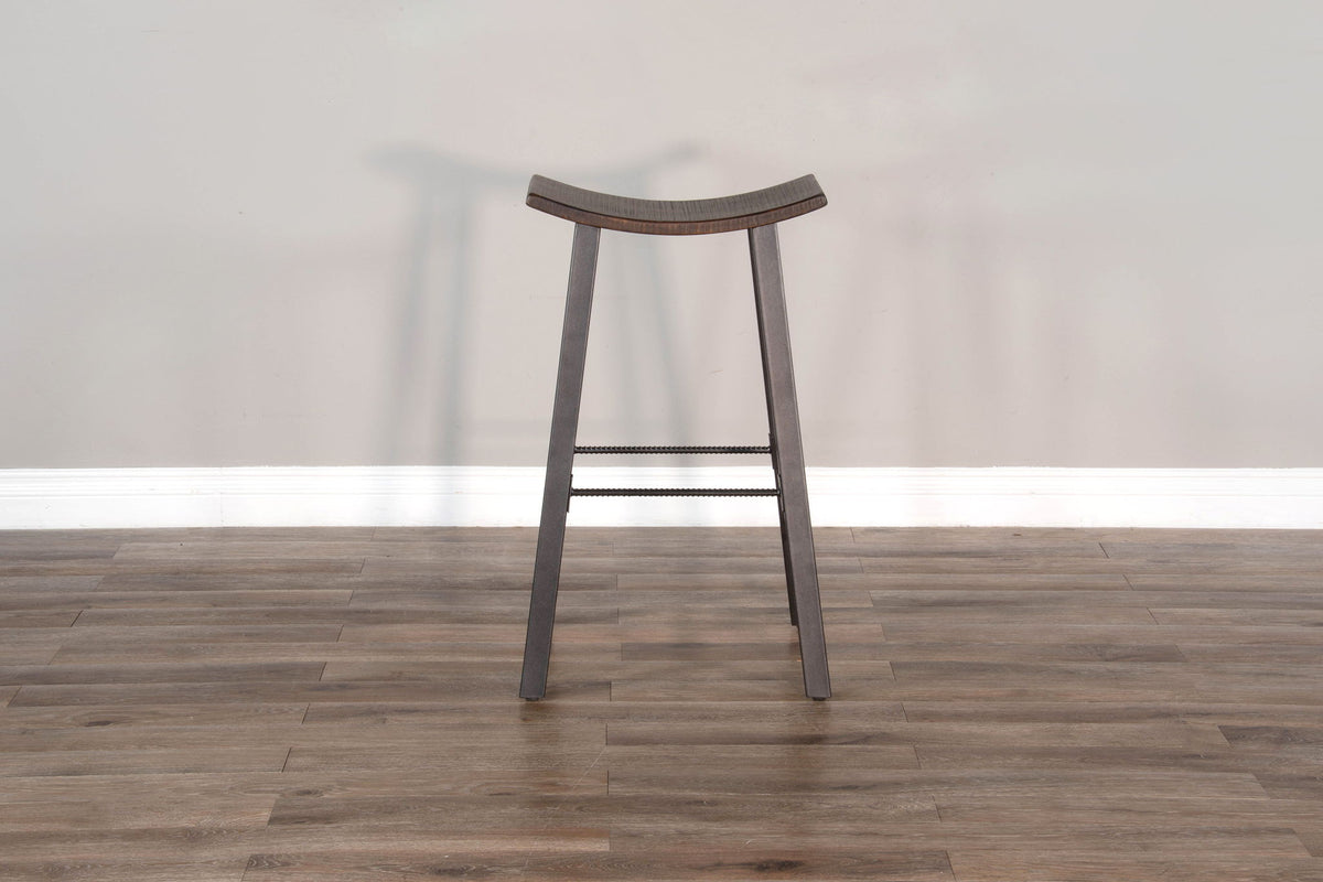 Homestead - Saddle Seat Metal Barstool (Set of 2) - Tobacco Leaf