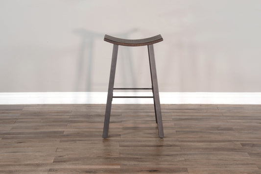 Homestead - Saddle Seat Metal Barstool (Set of 2) - Tobacco Leaf