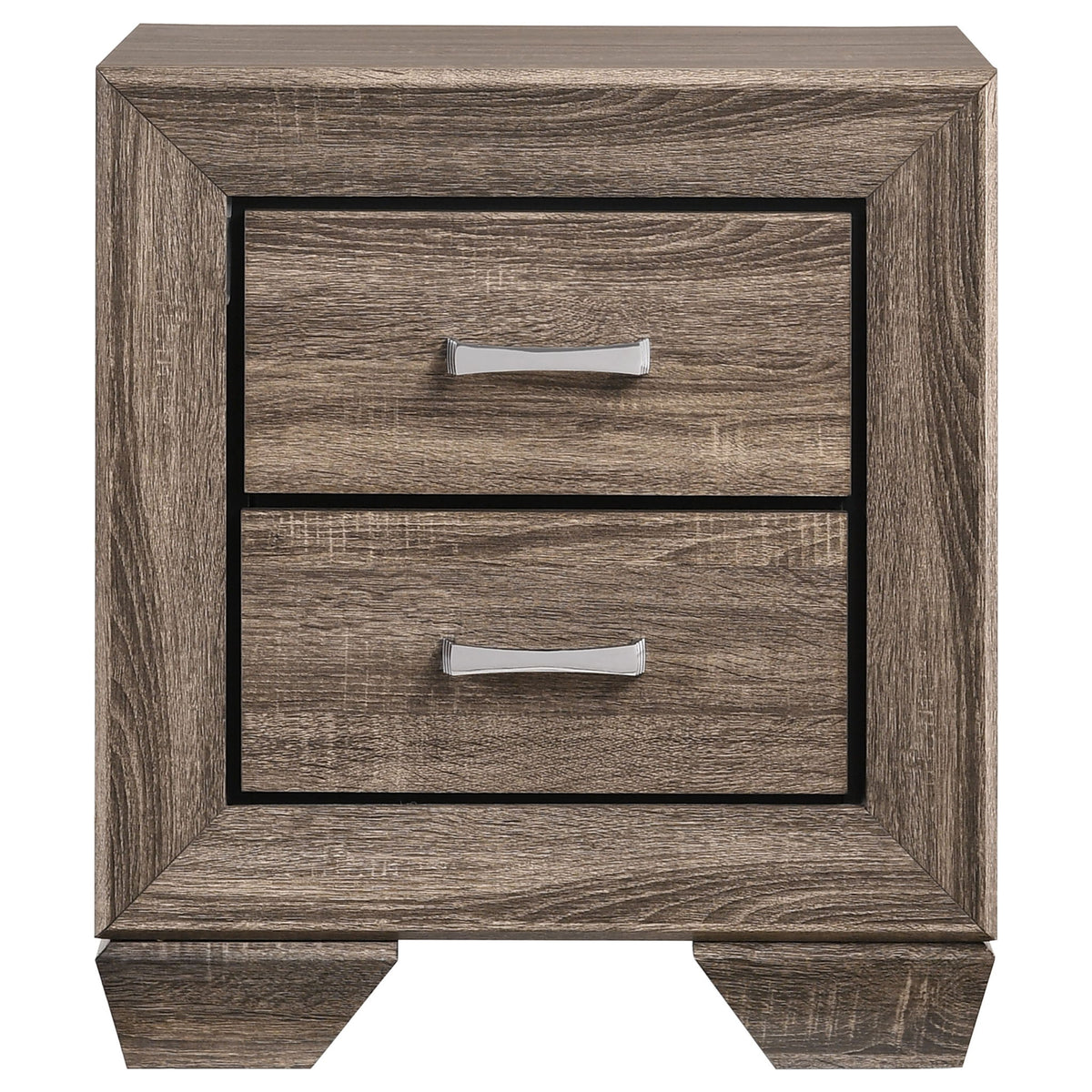 Tomasina - 2 Drawer Rectangular Nightstand - Taupe