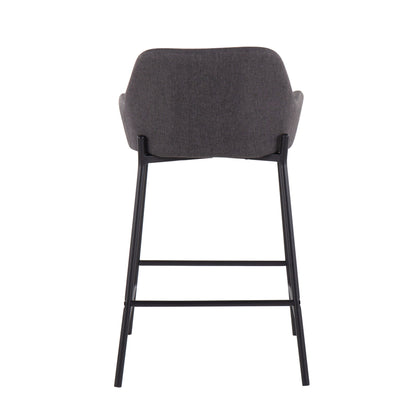 Daniella - Industrial Fixed Height Counter Stool (Set of 2)