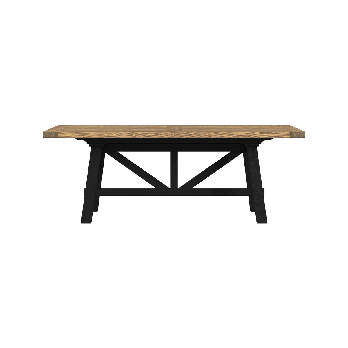 Hendricks - Trestle Table - Rustic Wheat / Raven