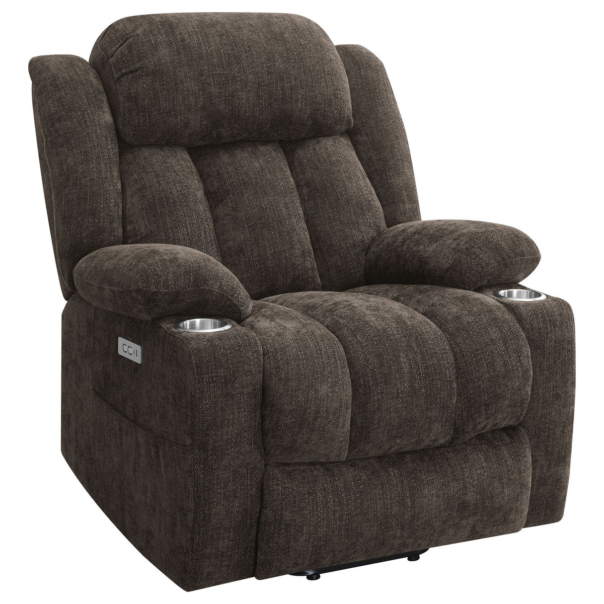 Beca - Upholstered Power Lift Recliner With Cupholders And USB Charging