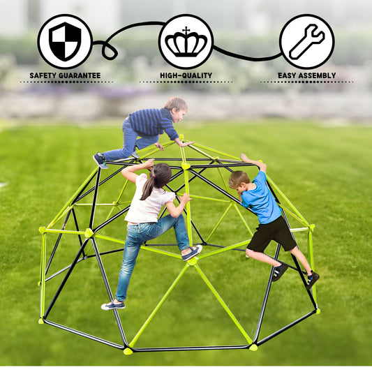 10 Sided Climbing Frame For Outdoor Playground With Colorful Climbing Stones
