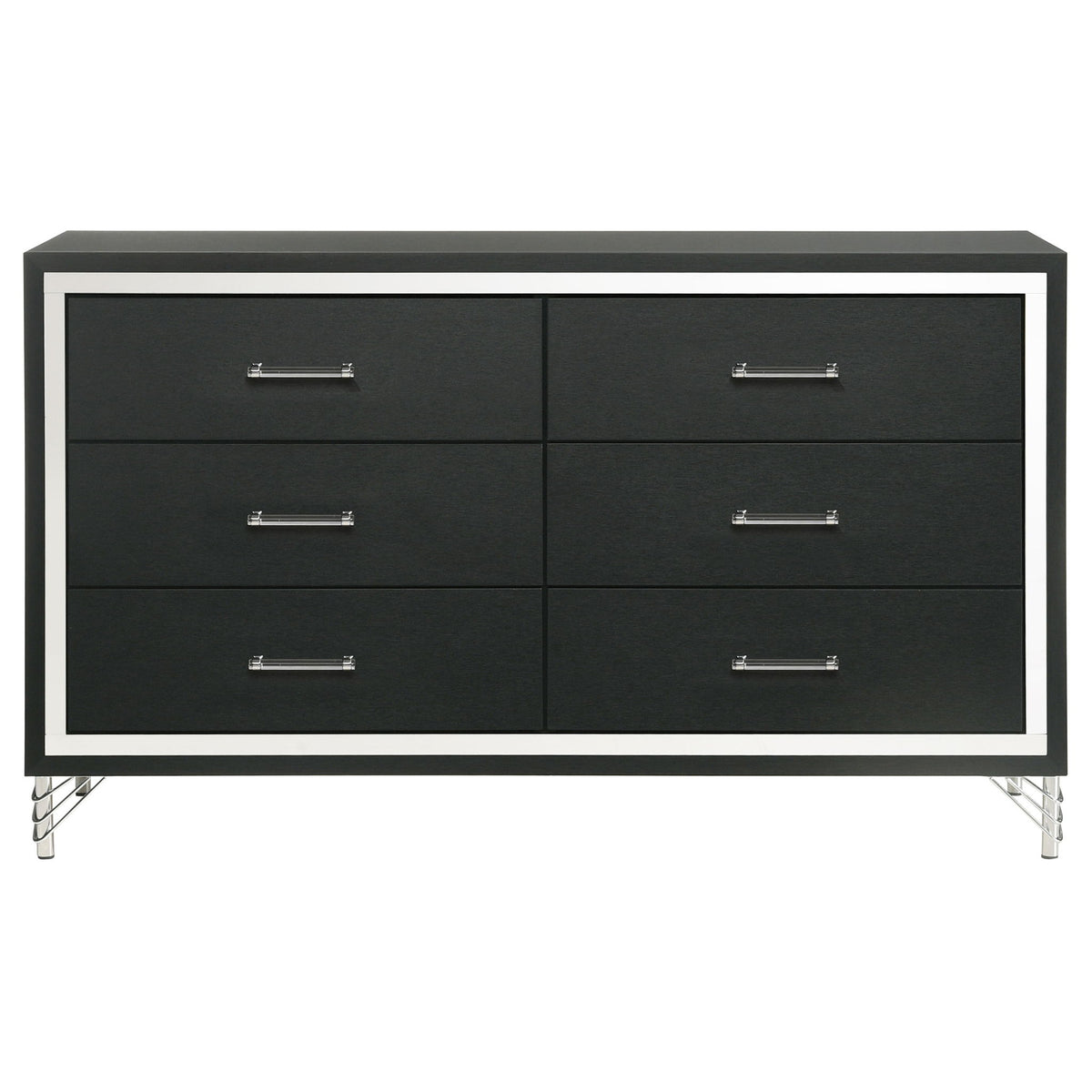 Malcolm - 6 Drawer Dresser Cabinet - Black