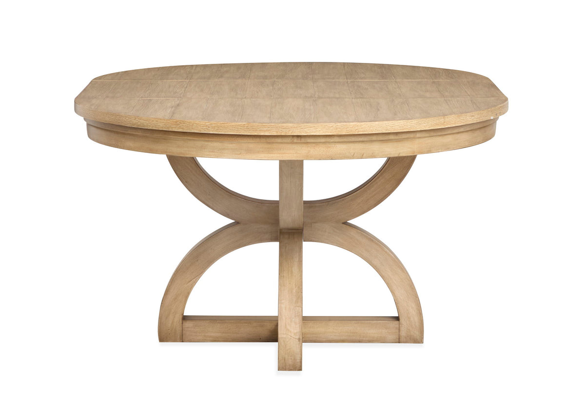 Coventry - Extendable 48" Round Dining Table - Honey Maple