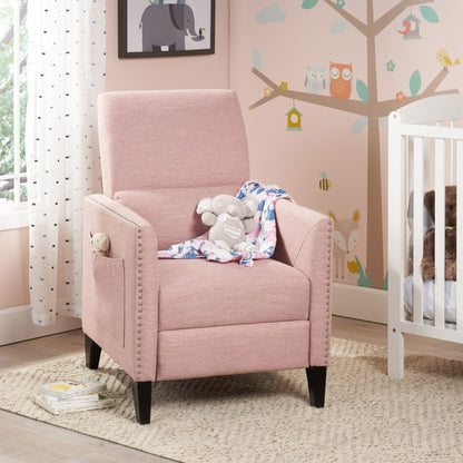 Kiersten - Contemporary Fabric Pushback Recliner