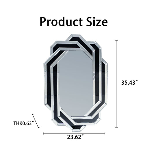 Diamond Wall Mirror - Silver
