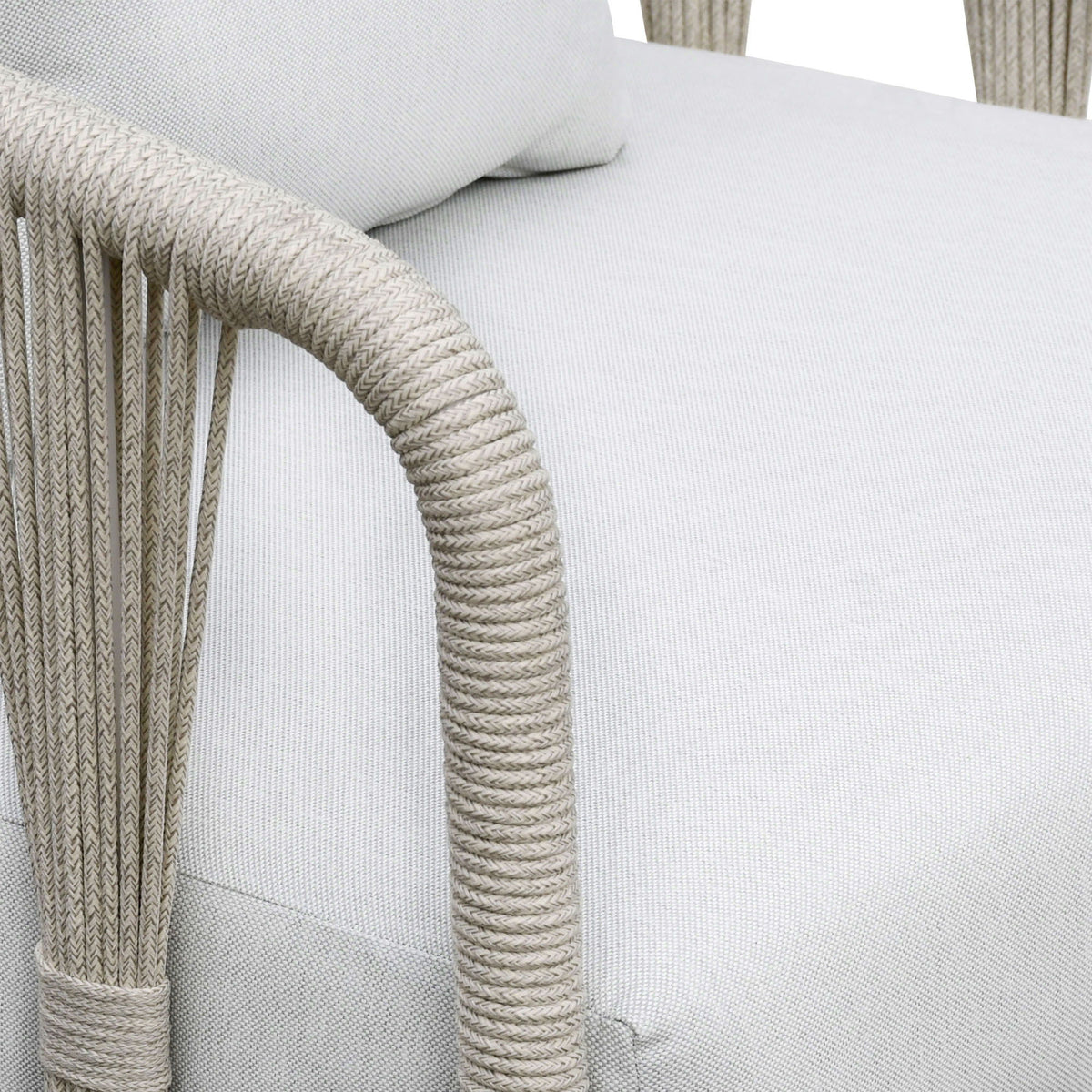 Alexa - Outdoor Seating Sofa With Pillows - White