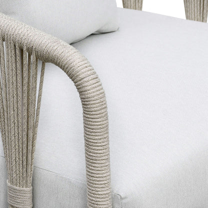Alexa - Outdoor Seating Sofa With Pillows - White