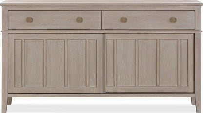 Camden - Two Drawer Two Door Oak Wood Sideboard - Chai