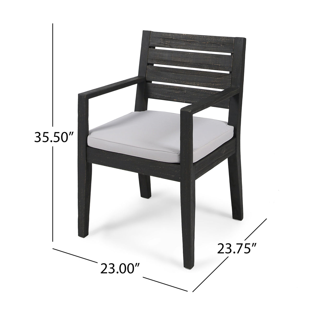 Outdoor Elegant Design Dining Chair (Set of 2)