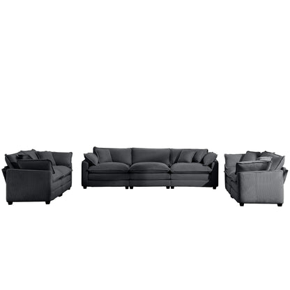Elegant Oversized Sectional Sofa Set With Deep Seats And Flexible Layout