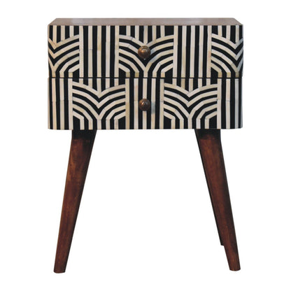 Edessa Bone Inlay Bedside