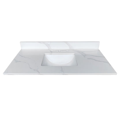 Bathroom Vanity Top With Undermount Sink, 3 Pre Drilled Holes