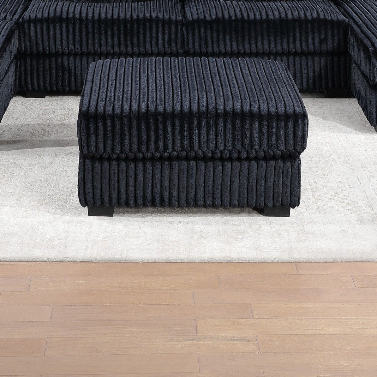 Contemporary Soft Upholstered Ottoman