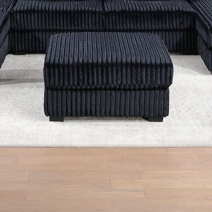Contemporary Soft Upholstered Ottoman