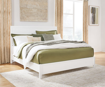 Binterglen - 3 Pc. - Dresser, Mirror, California King Panel Bed - White