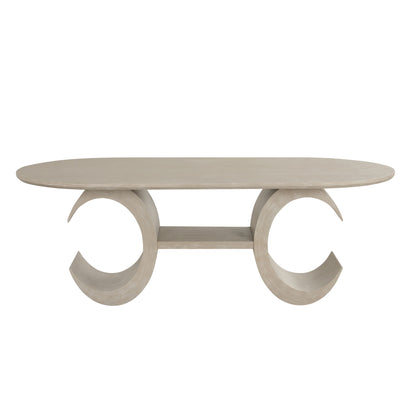 Gwendolyn - Oval Table Top And Base - Beige