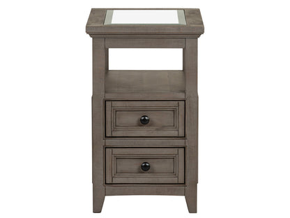 Paxton Place - Chairside End Table - Dovetail Gray