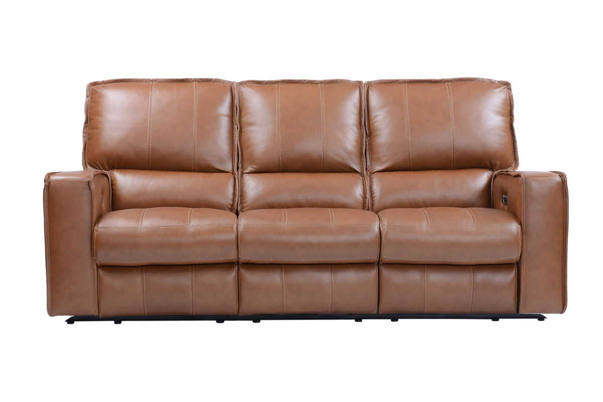 Rockford - Triple Power Reclining Reclining Sofa - Verona Saddle