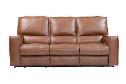 Rockford - Triple Power Reclining Reclining Sofa - Verona Saddle