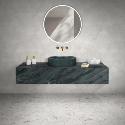Bathroom Vessel Sink, Semi Polished Surface