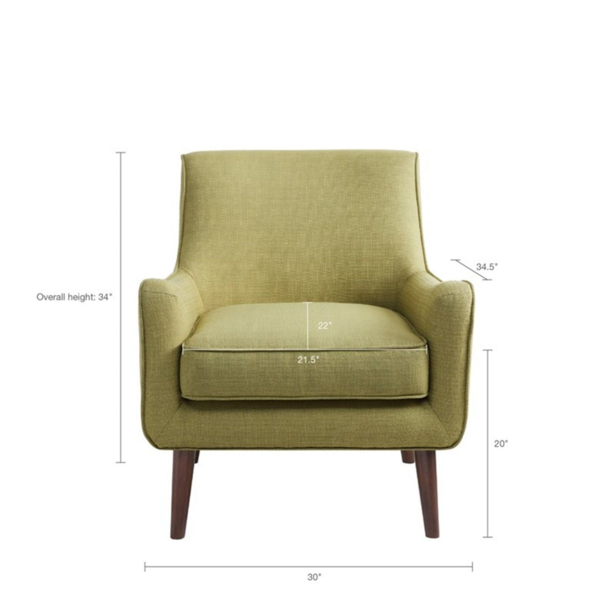 Oxford - Accent Chair Hardwood Frame - Green