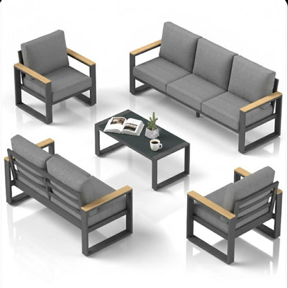 Modern Outdoor Sofa Set With Coffee Table
