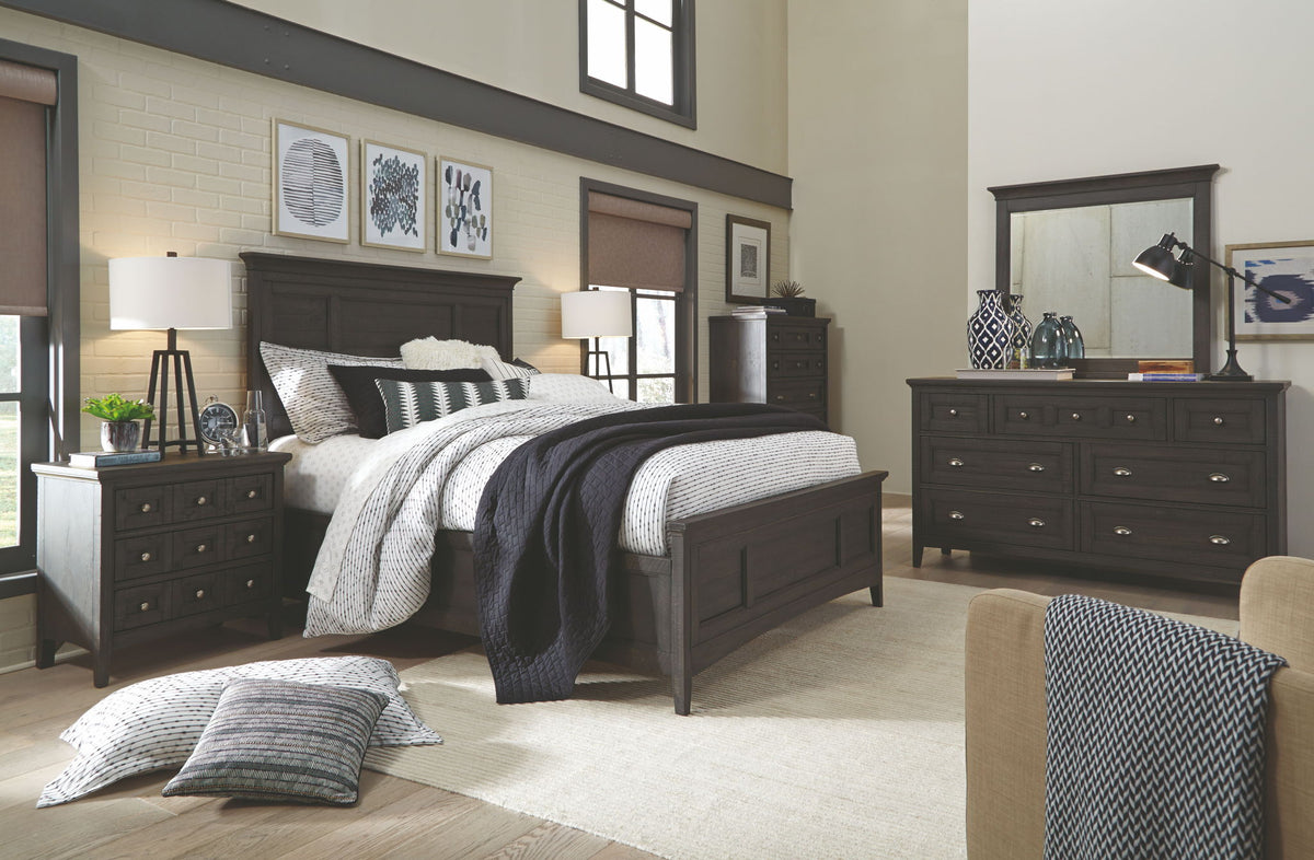Westley Falls - Complete Panel Bed With Storage Rails