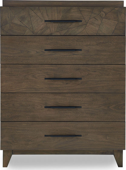 Broderick - Five-Drawer Chest - Wild Oats Brown (2024)