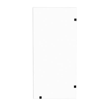 Frameless Bathtub Shower Screen, Reversible Installation