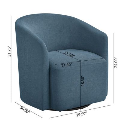 Ardena - Modern Swivel Barrel Chair