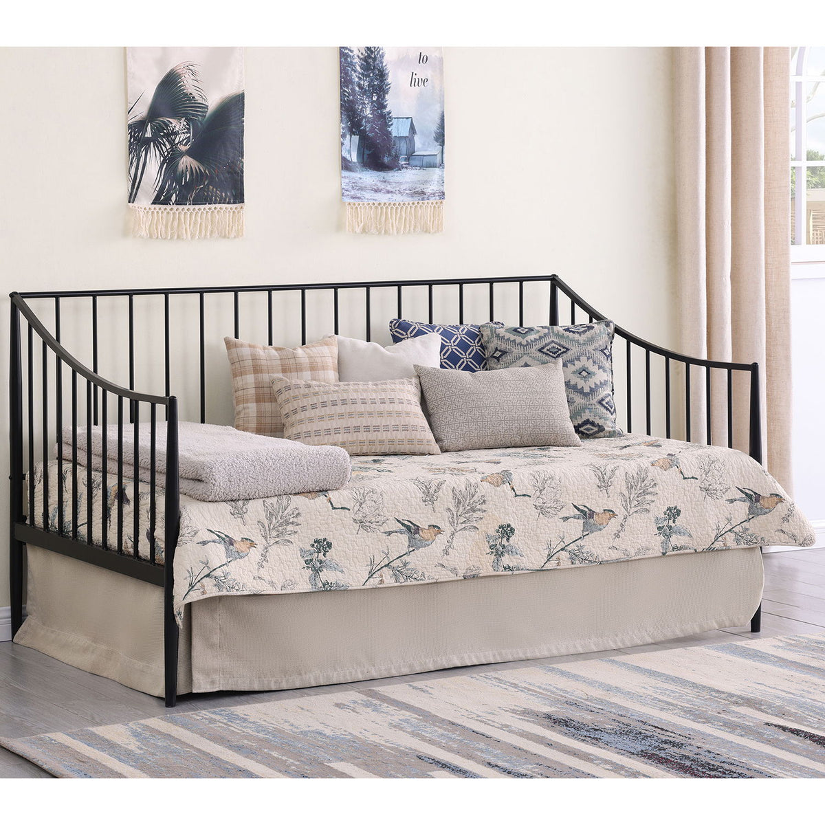 Jeremy - Twin Daybed Frame With Storage - Black