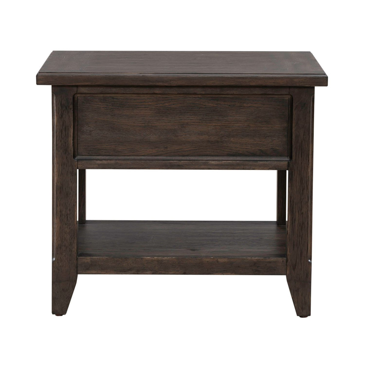 Paradise Valley - Rectangular End Table - Saddle Brown