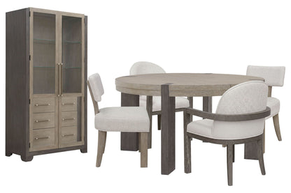 Anderson Park - Round Dining Table Set With Klismos Chairs