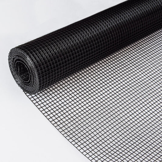 Vinyl Coated Hardware Cloth 19 Gauge Welded Wire Fence For Poultry Netting And Chicken Coop - Black