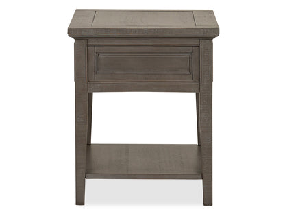 Paxton Place - Rectangular End Table - Dovetail Gray