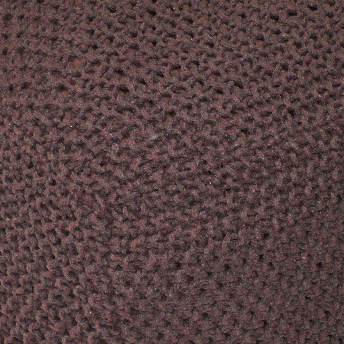 Semi Rounded Pouf, Cable Knitted, Perfect Seating
