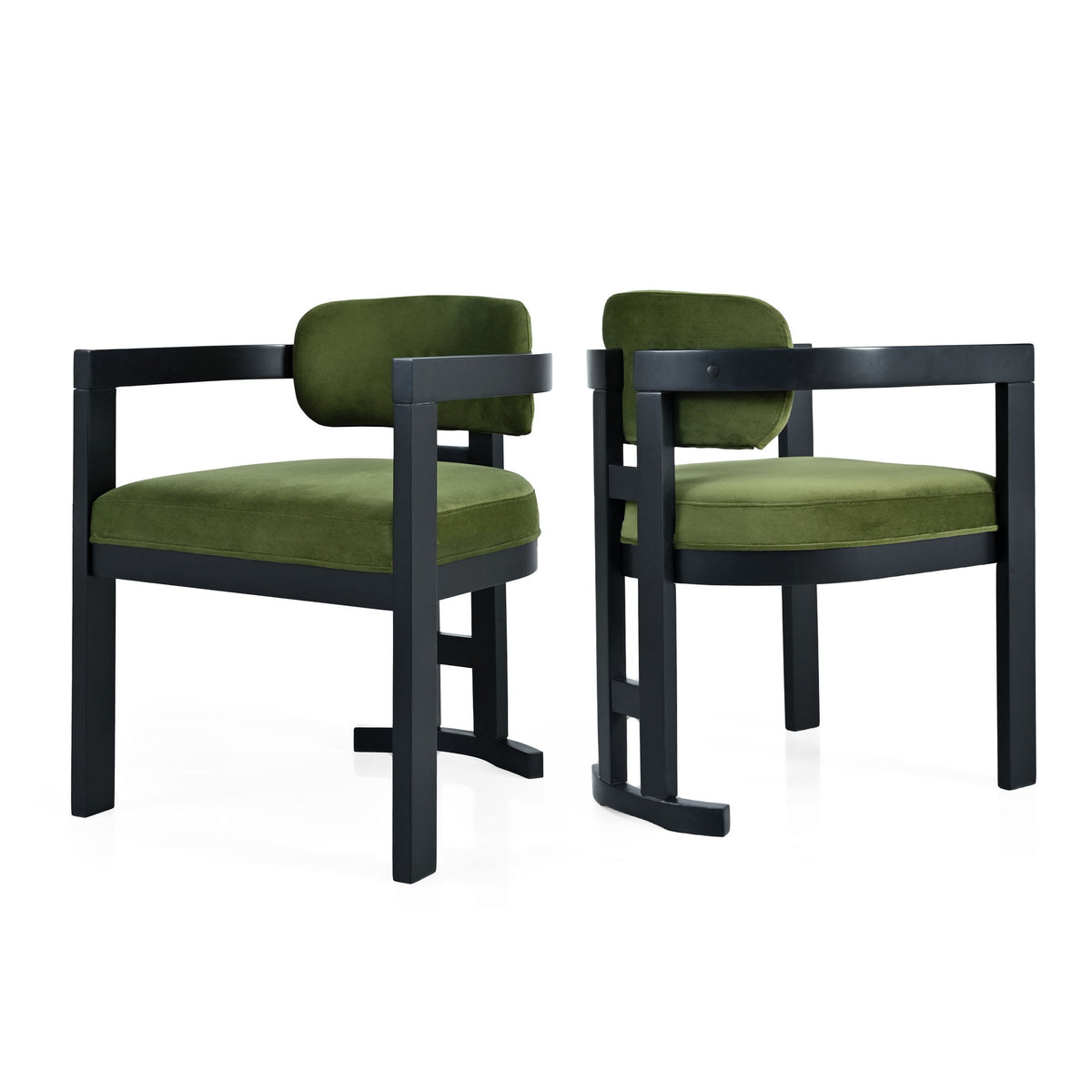 Stylish Indoor Upholstered Wood Dining Chair (Set of 2)