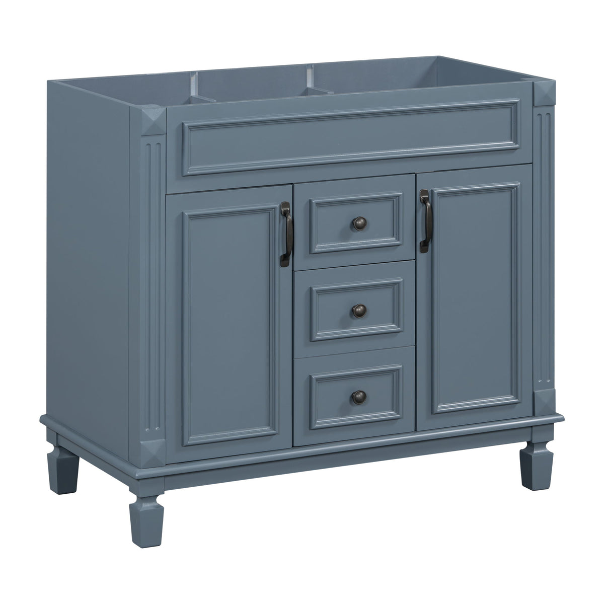 Bathroom Vanity Cabinet With 2 Soft Closing Doors And 2 Drawers