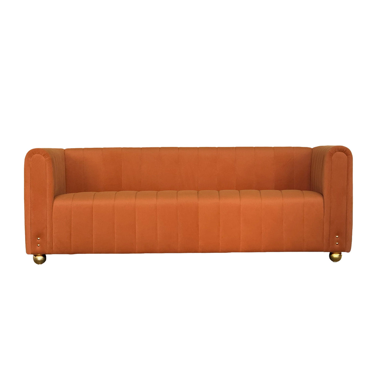 Sofa With Vertical Stripes & Accents