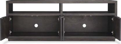 Oxford - Solid Wood 74" Media Console - Basalt Gray
