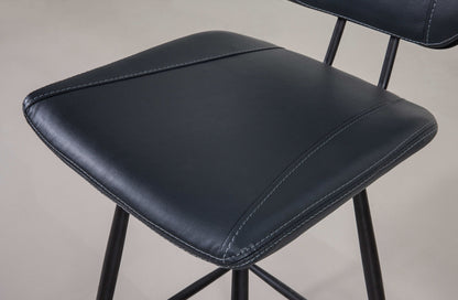 Crossroads - Vinson Modern Swivel Bar Stool (Set of 2) - Cobalt